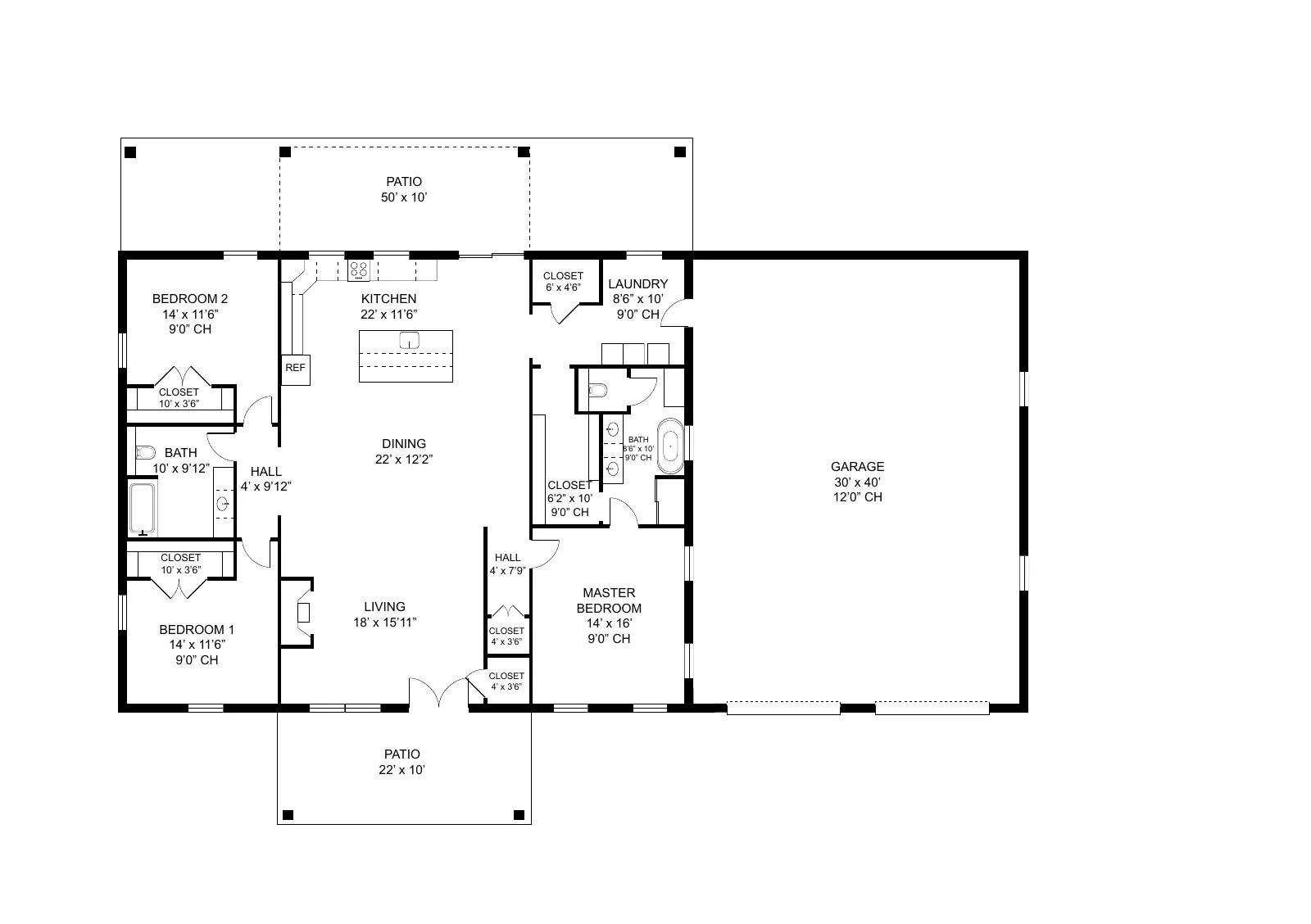 The Winchester floor plan preview