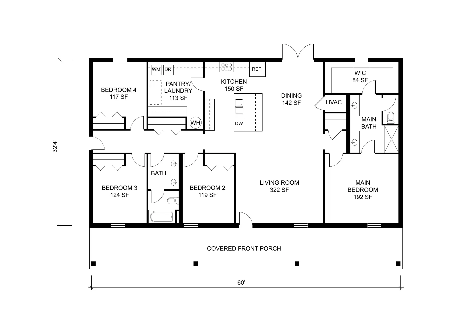 The Weston floor plan preview